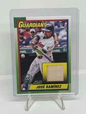 Jose Ramirez Lob Wedge Relic Topps 2025 Series 1 - 1990 Relic T90R-JRA Guardians picture