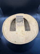 Vintage African Gourd Thumb Piano Kalimba Mbira 7-Key Handmade Folk Instrument picture