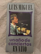 Rare Luis Miguel Un Ano De Conciertos En Vivo- VHS Tape picture