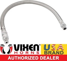 3/8 TO 3/8 MALE STAINLESS STEEL BRAIDED LEADER HOSE W/ CHECK VALVE 20