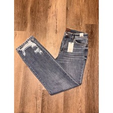 Judy Blue High Waist Straight Fit Distressed Jeans Medium Wash 11/30 JB82470MD picture