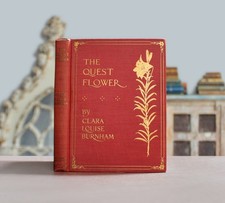 Rare Antique Old Book Quest Flower 1908 Garden Nature God Christian Science ⭐ picture