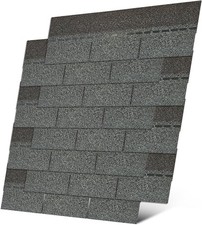 Roofing Shingles 3-Tab (Gray) 8-Pack 39.4