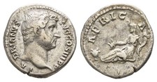 Hadrian AR Denarius. AD 130-133. picture