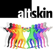 NEW ZENTAI SUIT-FULL BODY STRETCH FABRIC COSTUME-ALTSKIN-RED BLUE GREEN BLACK picture