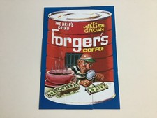2009 LOST WACKY PACKAGES SERIES 2 PUZZLE SET CARDS, FORGER’S COFFEE NM RARE picture