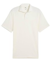 NWT. Puma. Sz L.  Modalon Polo Shirt Men’s. Warm White. MRSP. $65.00 picture