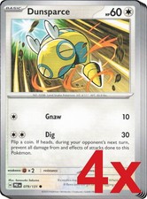 4x Dunsparce 079/131 Pokemon TCG Playset SV: Prismatic Evolutions picture