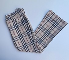 RARE Vintage 90s Burberry London Nova Check Tartan Cotton Trousers Pants Luxury picture