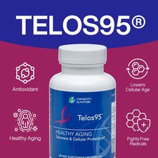 Longevity Telos95 Telomere Supplements – Healthy Aging Cellular Support 30 Count picture