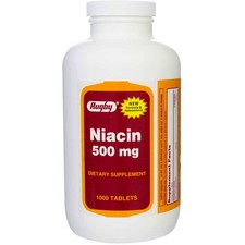 2 Pack Rugby Niacin Tablets, 500 mg, 1000 Ct picture