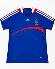 Adidas France 2007-08 Home Jersey SAMPLE FFF Climacool Blue Soccer Shirt picture