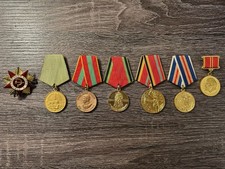 Soviet WWII Medals Set - Leningrad (Order of Great Patriotic War First Class) picture