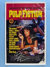 PULP FICTION MOVIE POSTER 11x17 SIGNED BY 4 AUTHENTICATED wCOA  picture
