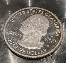 2010 S Silver Proof Coin Mount Hood ATB Quarter 90% Silver Oregon OR picture