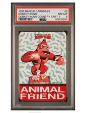 1995 Bandai Carddass Donkey Kong Country Part 1 DK #9 PSA 8 🔥 Pop 1 None Higher picture