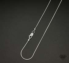 Italian Solid Sterling Silver Snake Link Chain Necklace 925 Silver Chain UNISEX picture
