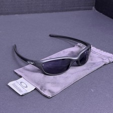 Vintage Oakley Software Five 2.0 Sunglasses Black Frames/Lenses Great Condition picture