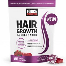 Force Factor Hair Growth Accelerator Soft Chews, Hair Growth Vitamins for Women picture