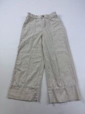 Joie Pants Womens Small Beige Linen Wide Leg Crop Elastic Waist Pull On Summer picture