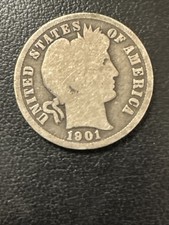 1901 S Barber Dime picture
