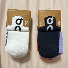 On Cloud Unisex  Athletic Mid Calf Socks Logo Pattern Multicolor Size M 3 Pairs picture