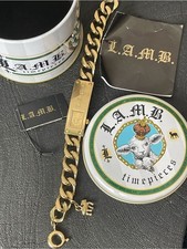 L.A.M.B. RARE Vintage Y2K Gold Chain Watch w/ Charm Gwen Stefani No Doubt picture