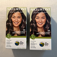 2 Pack - Naturtint 5N Permanent Hair Dye Gel Ammonia-Free Light Chestnut Brown picture