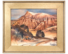 Dorothy Lawrey Vorhees Original Painting New Mexico Mountain Landscape Southwest picture