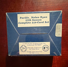 Pacific 1993 Nolan Ryan 27th Season Complete Set 250 Baseball Cards MLB picture
