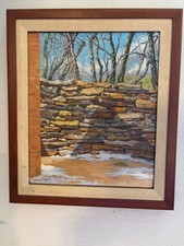 Original landdcape oil on canvas 12 x 10 inches 