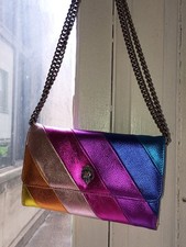 Kurt Geiger London Kensington Metallic Rainbow Stripe Crossbody Bag picture