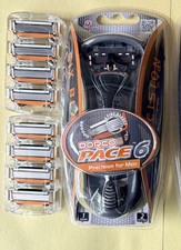 Dorco Pace 6 Razor Handle For Men With 6 Precision Blades Plus 10 Cartridges. picture
