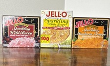Vintage JELL-O Sparkling Wild Berry Grape Orange 3 Unopened Boxes picture