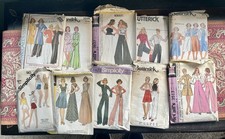 Assorted Used Vintage Women’s Sewing Patterns 1970s Fun Cool Ephemera picture