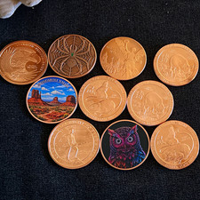 Golden State Mint Copper Rounds/Medals Lot Assorted Designs 5 oz .999 Fine picture