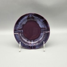 VTG Vernon Kilns Vernonware Ashtray California Heritage Purple Drip Glaze #B picture