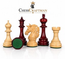 Elvis Knight Triple Weighted Luxury Chess Pieces  Bud Rosewood/Boxwood picture