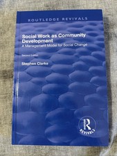 Routledge Revivals Ser.: Social Work As Community Development : A Management... picture