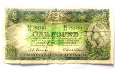 NEW PRICE ONLY $245 Rare Aust Final £1 Note of the pre-decimal era. HA 37.  picture