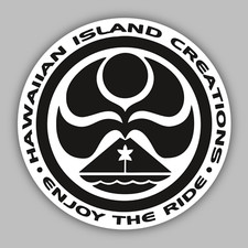 Hawaiian Island Creations Vinyl Sticker/Decal - HIC Surf -Boardshorts -Bikinis  picture