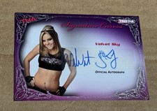 2009 TRISTAR TNA Wrestling Knockouts Signature Curves Velvet Sky #KA15 (AU) picture