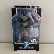 McFarlane Toys DC Multiverse Steel Reign Of The Supermen 7” PLATINUM Figure NIB picture