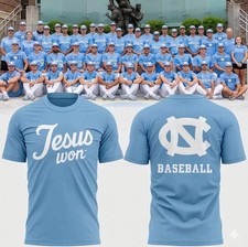NEW - N.C Tar Heels x Jessus Won T-Shirt - Full Size picture