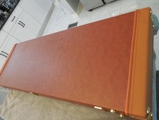 Fender Stratocaster Hard Case Leather/Tolex w/Key Mint Condition picture