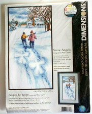 Dimensions Snow Angels 13717 Cross Stitch Kit New and Factory Sealed picture