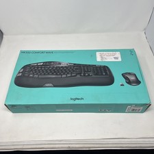 Logitech MK550 Comfort Wave Wireless Keyboard K350 Mouse Combo – Good Condition. picture