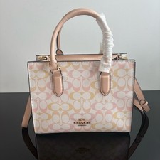 NWT Coach Maggie Small Tote Bag In Pretty Signature Canvas CDZ08 Outlet picture