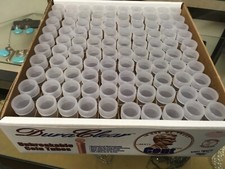100 New Round Duraclear Coin Tubes for Pennies/Cents in Original Box picture