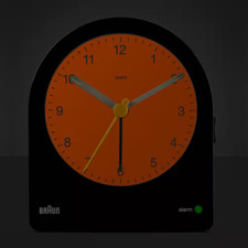 BC22B: Black Analogue Alarm Clock with Snooze, Continuous Backlight and Quiet Qu picture